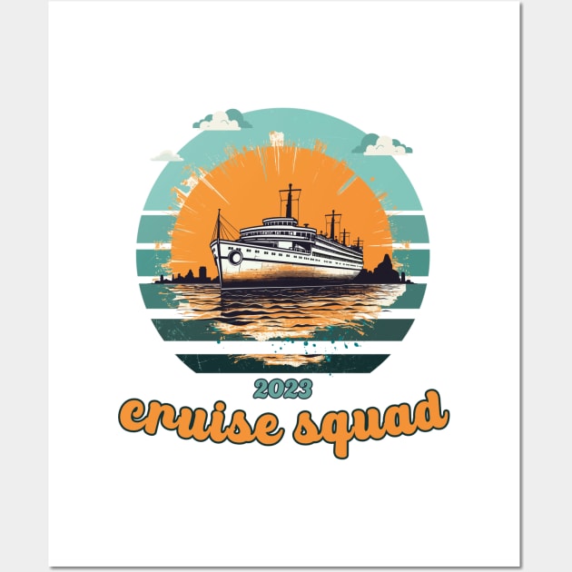 Cruise Squad 2023 Wall Art by Cute Pets Graphically